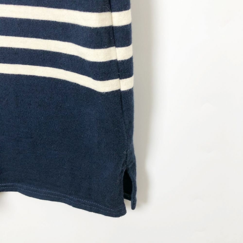 J Crew Sweater Dress Size XS Maritime Striped Navy Nautical 3/4 Sleeve Boat Neck - Picture 5 of 8